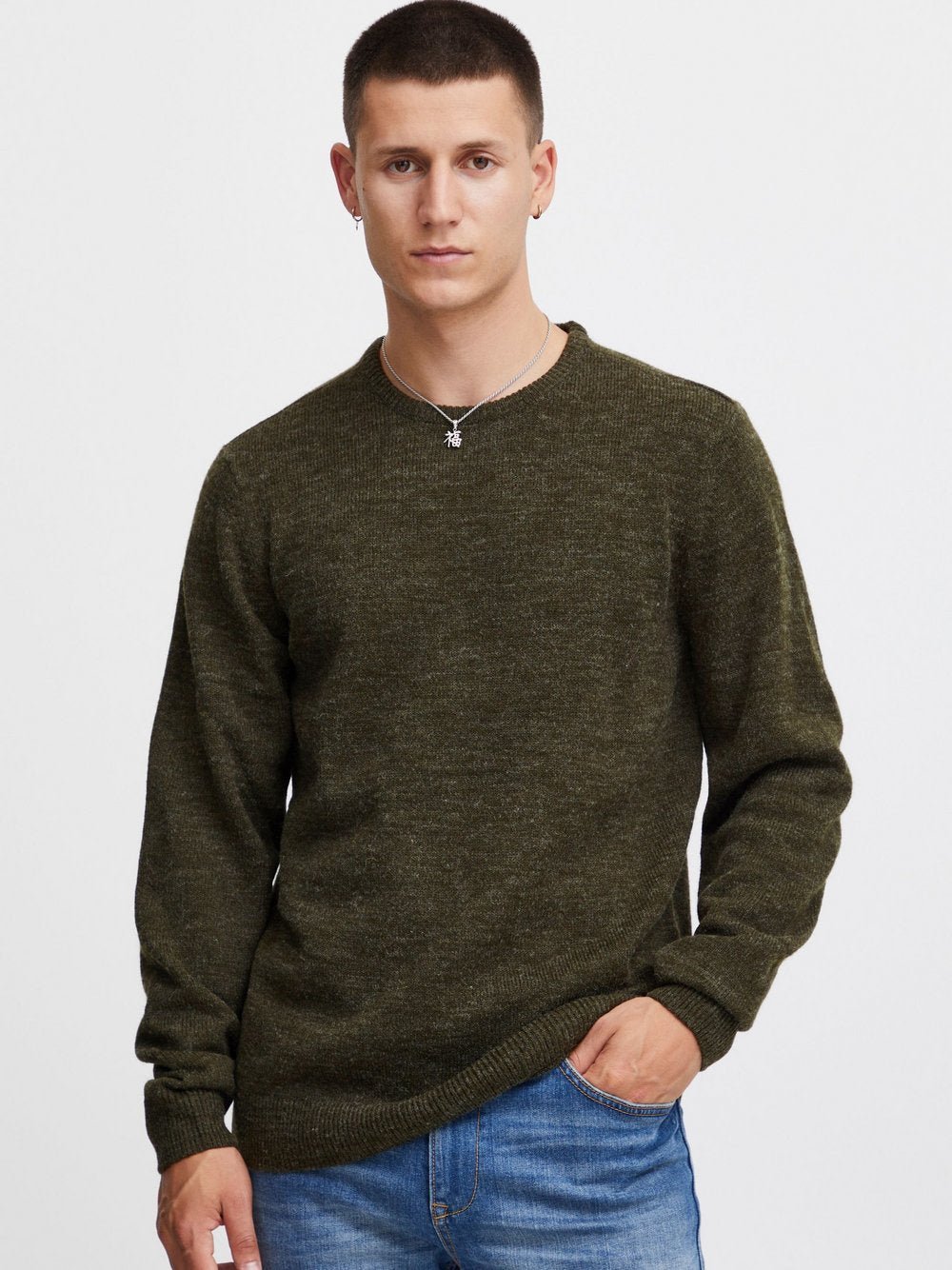 CASUAL FRIDAY Strickpullover Herren meliert