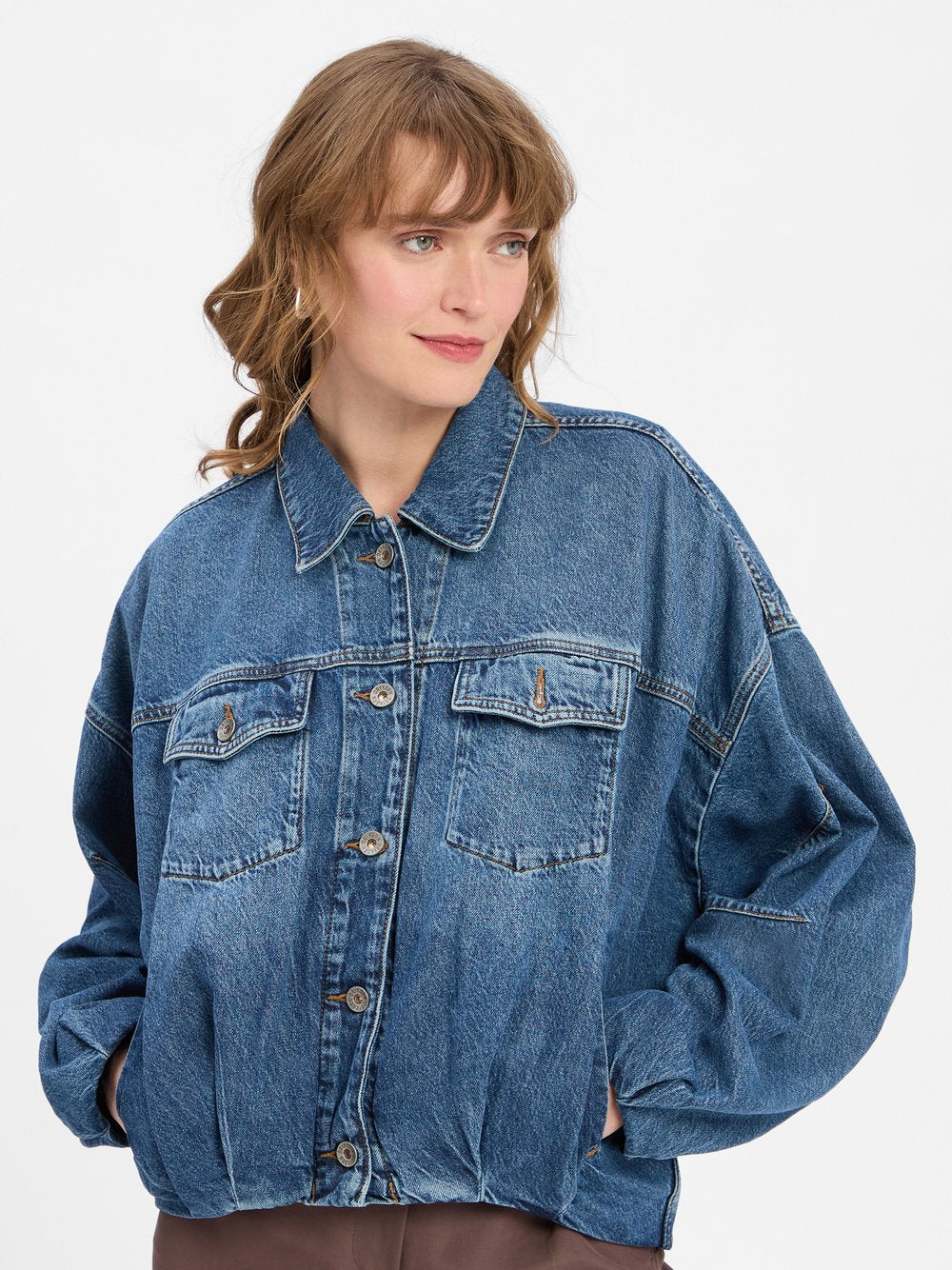 Drykorn Jeansjacke Damen Baumwolle