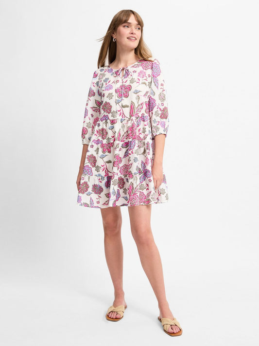 Ambiance Kleid Damen Lyocell gemustert