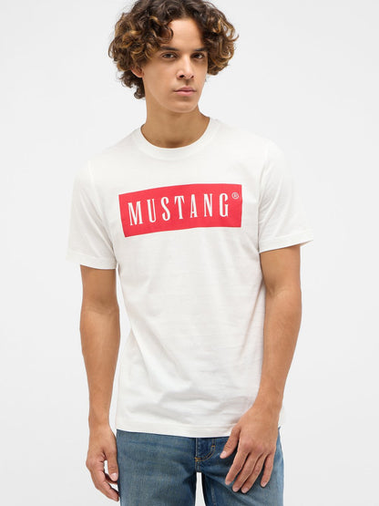 Mustang T-Shirt Herren Baumwolle