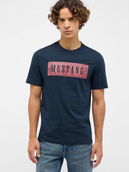 Mustang T-Shirt Herren Baumwolle