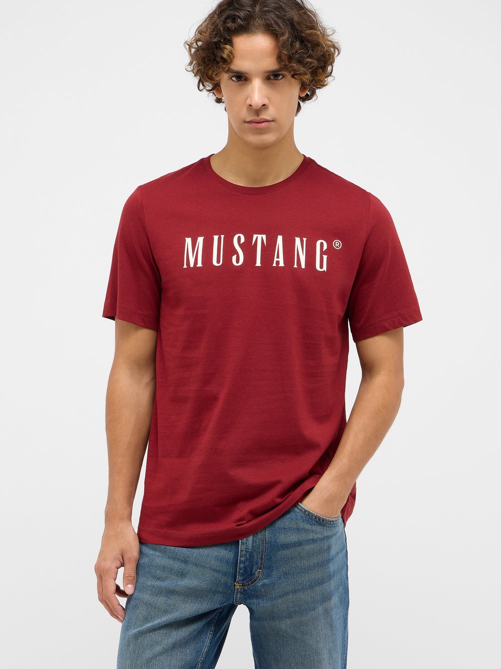 Mustang T-Shirt Herren Baumwolle