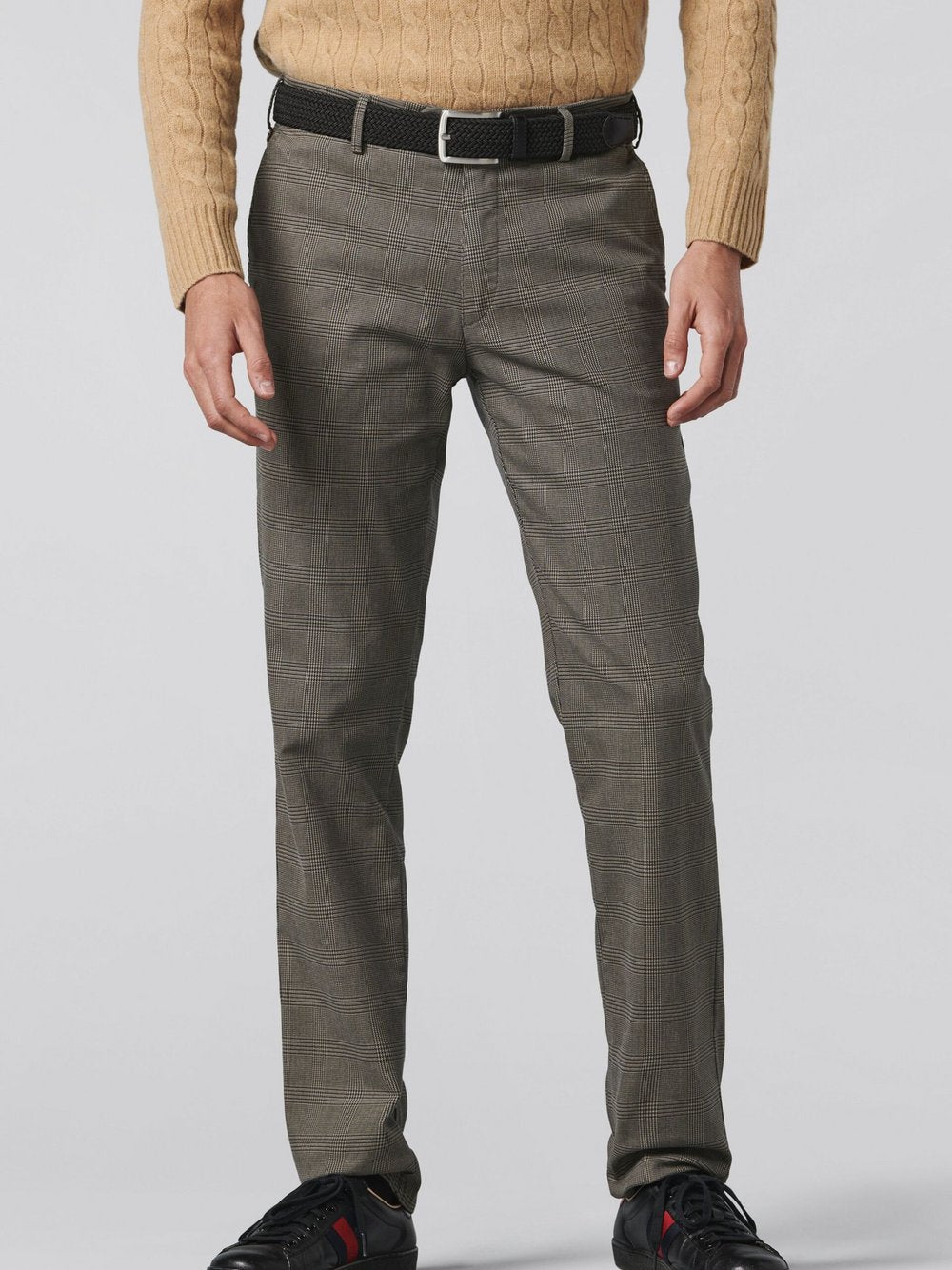 MEYER Chino Herren Baumwolle kariert