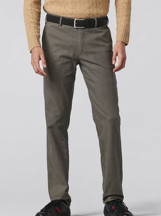 MEYER Chino Herren Baumwolle kariert