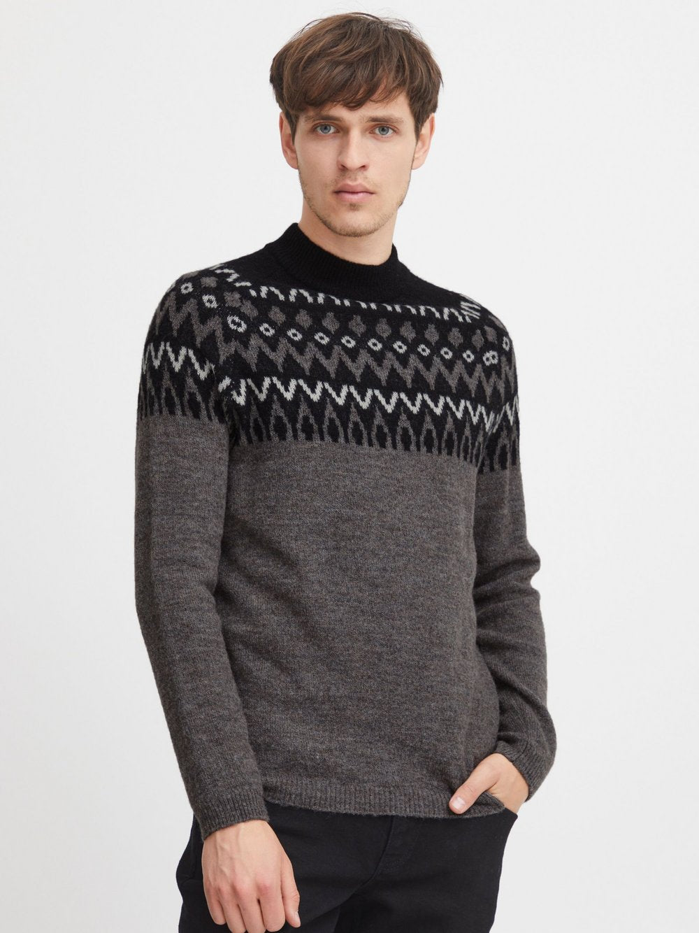 CASUAL FRIDAY Strickpullover Herren meliert