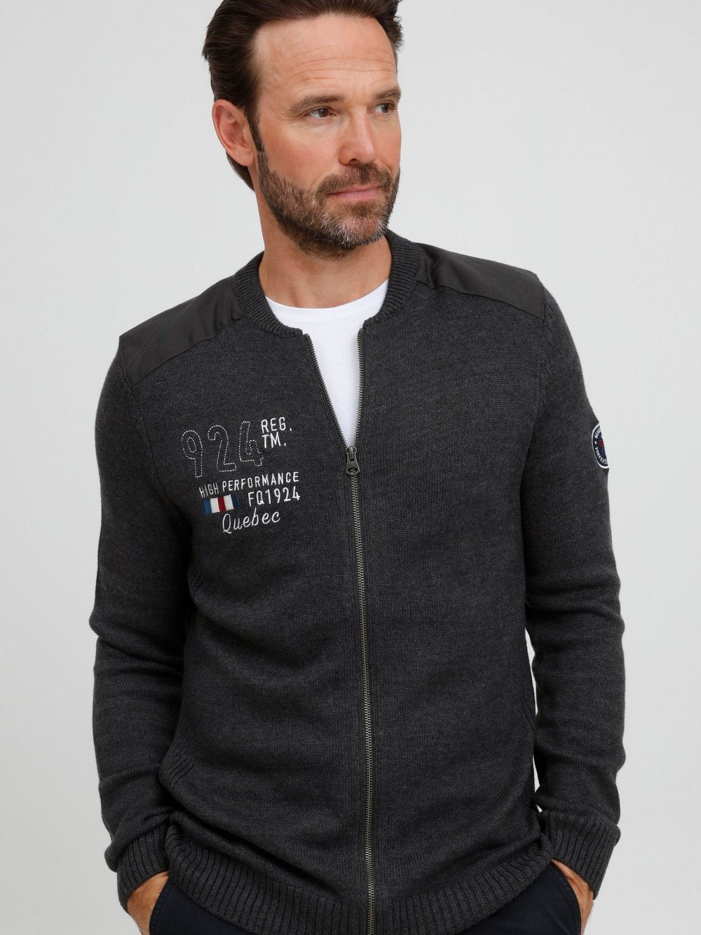 Solid Strickjacke Herren Baumwolle