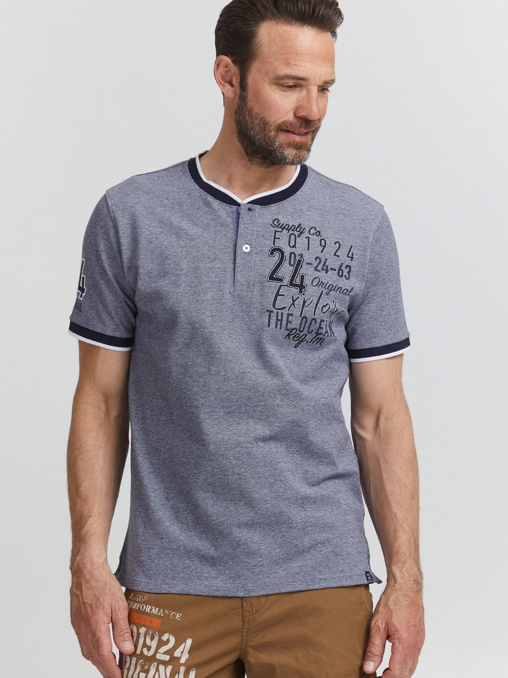CASUAL FRIDAY T-Shirt Herren Baumwolle bedruckt