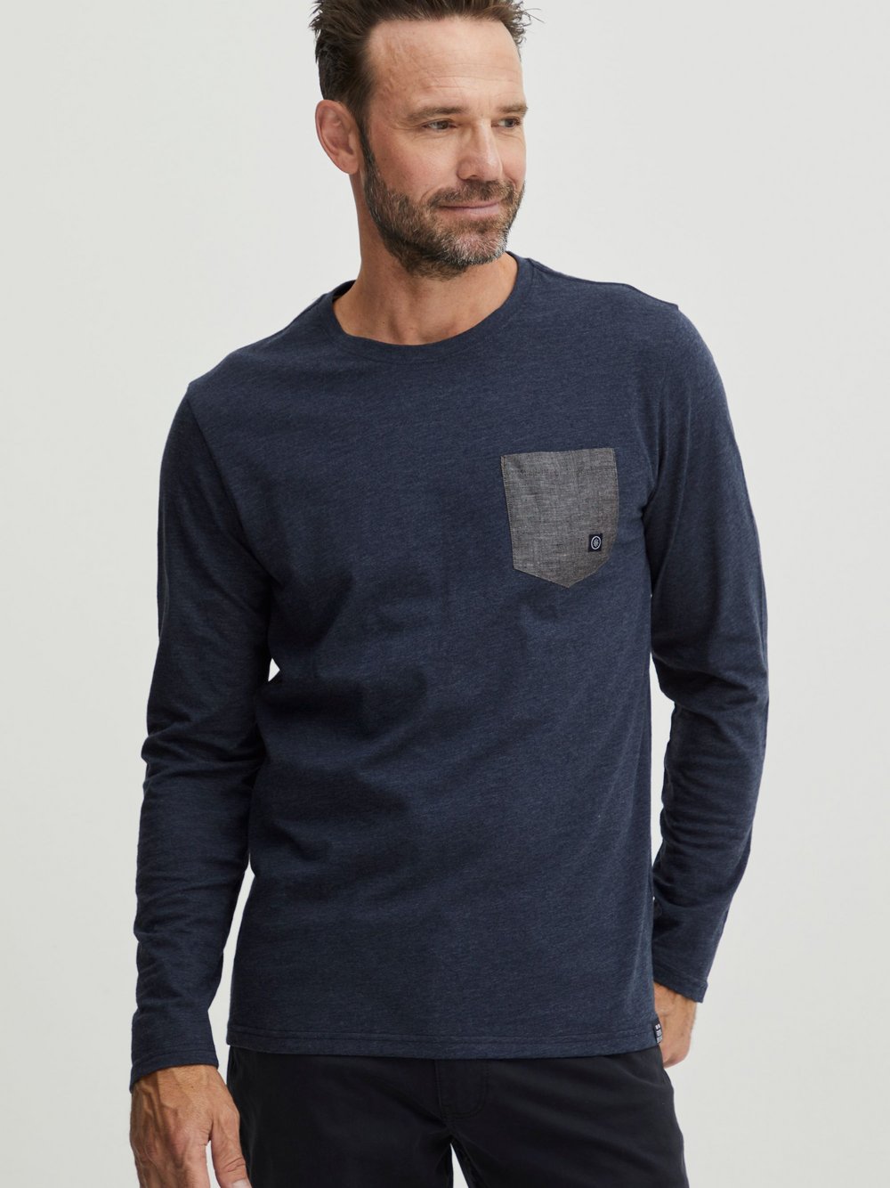 CASUAL FRIDAY Langarmshirt Herren Baumwolle