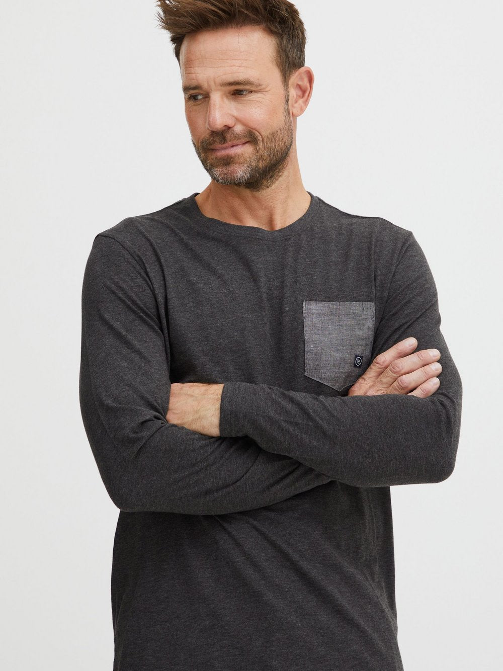 CASUAL FRIDAY Langarmshirt Herren Baumwolle