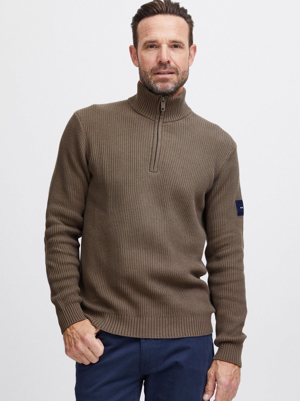 BLEND Weihnachtspullover Herren gemustert