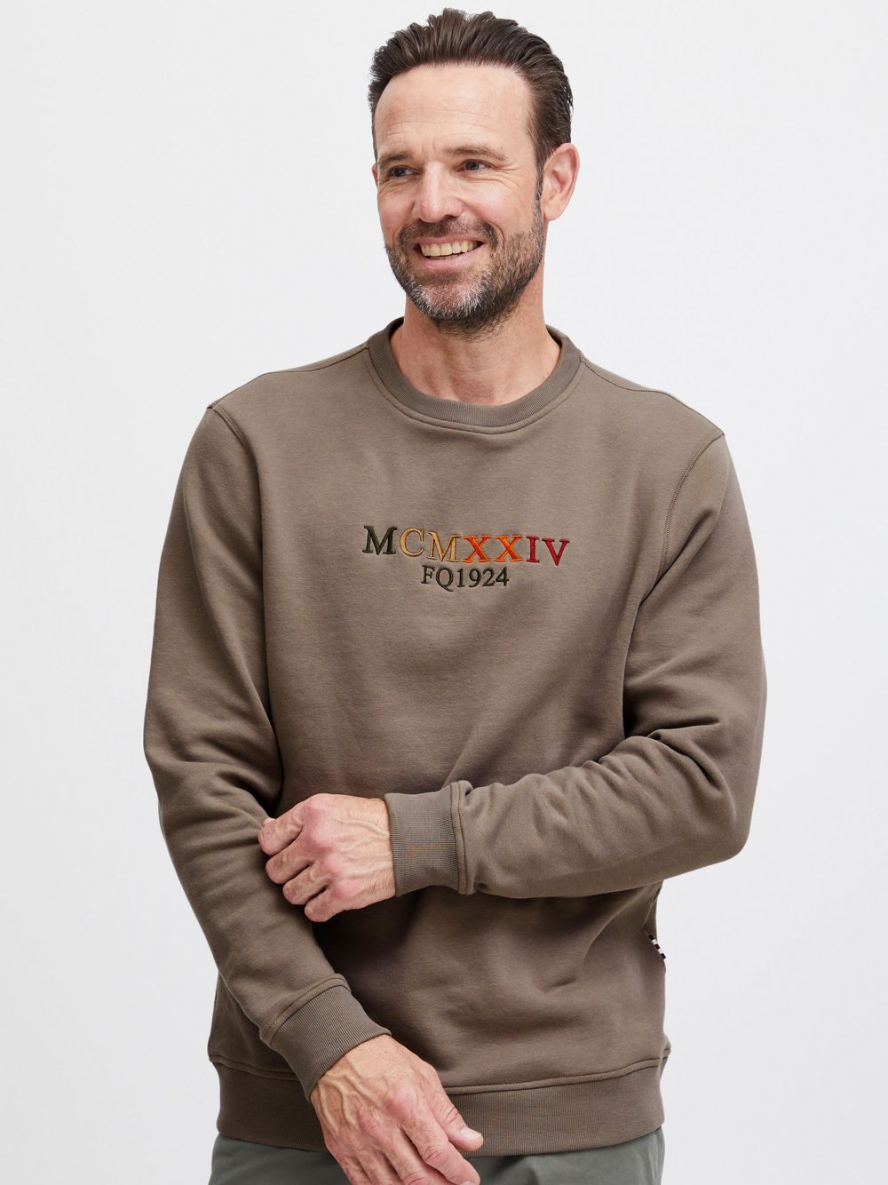 CASUAL FRIDAY Rundhalspullover Herren Baumwolle