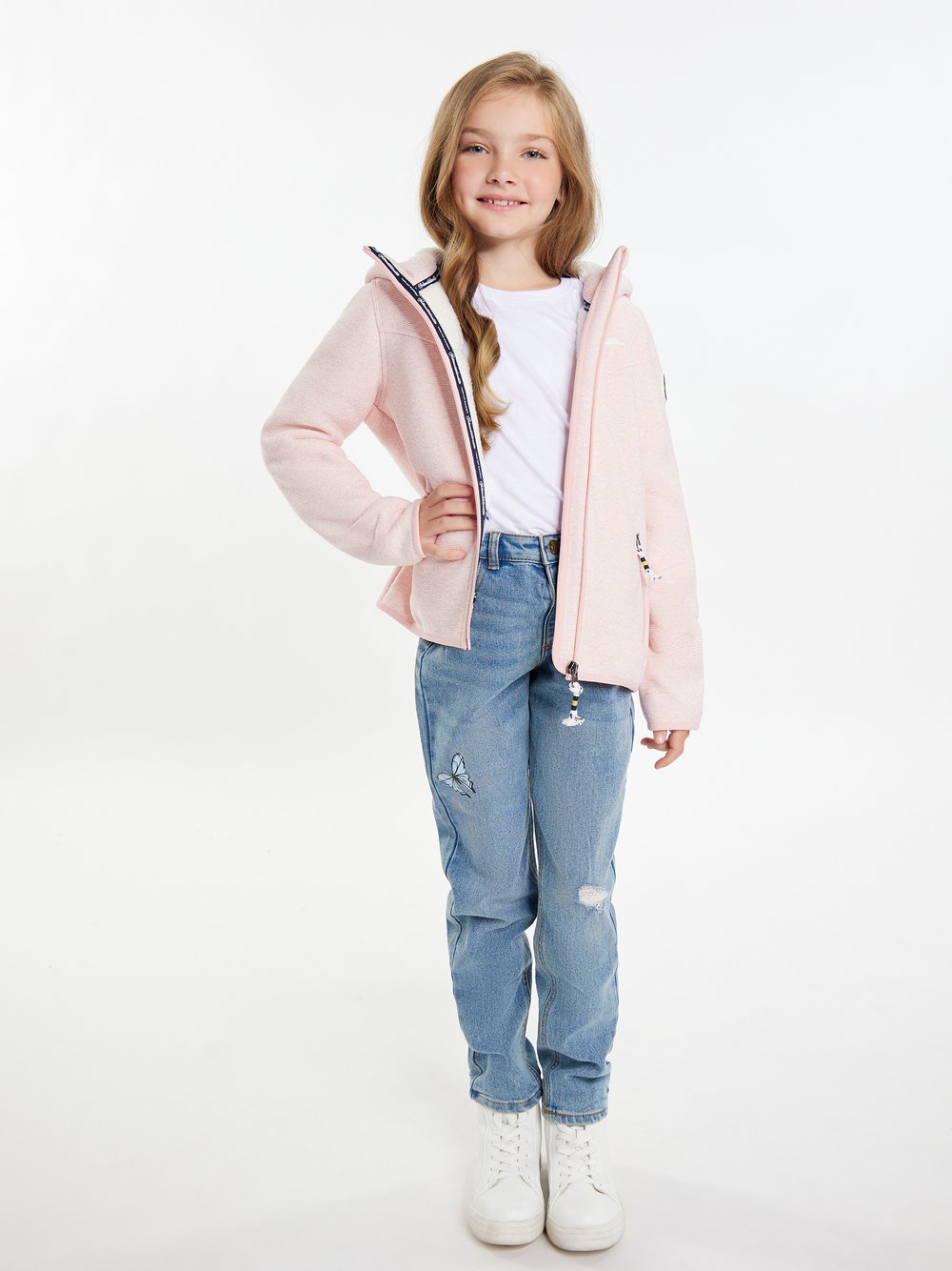 Schmuddelwedda Mädels Blouson + Tagesrucksack Mädchen meliert