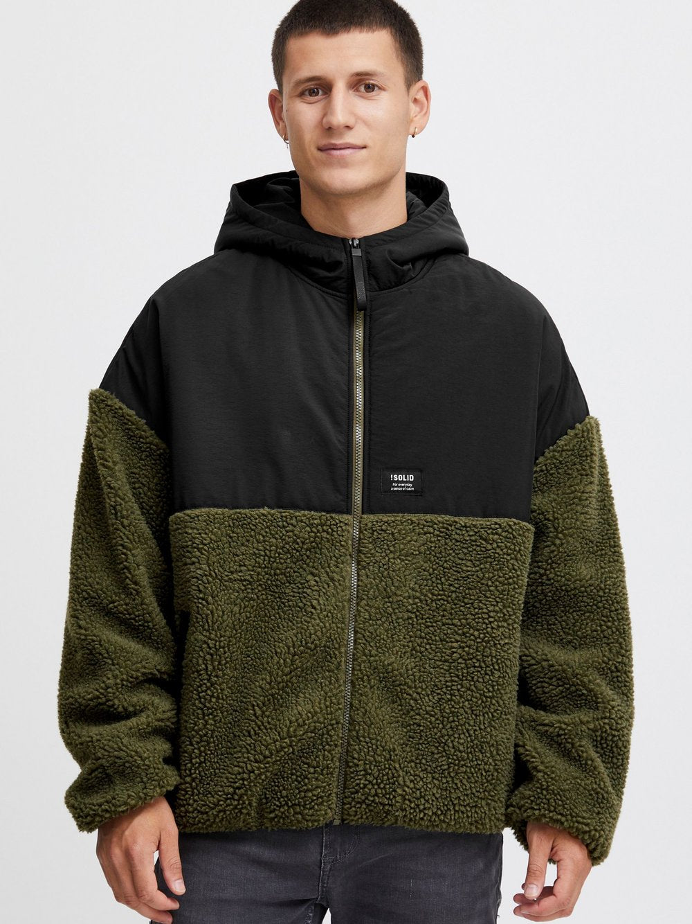 BLEND Fleecejacke Herren