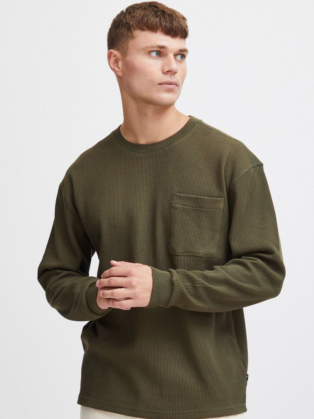 CASUAL FRIDAY Rundhalspullover Herren Baumwolle