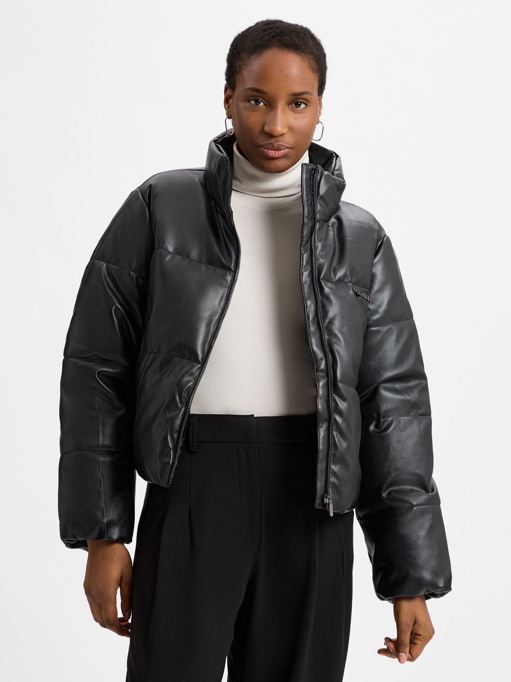 PEGADOR Steppjacke aus Kunstleder Damen