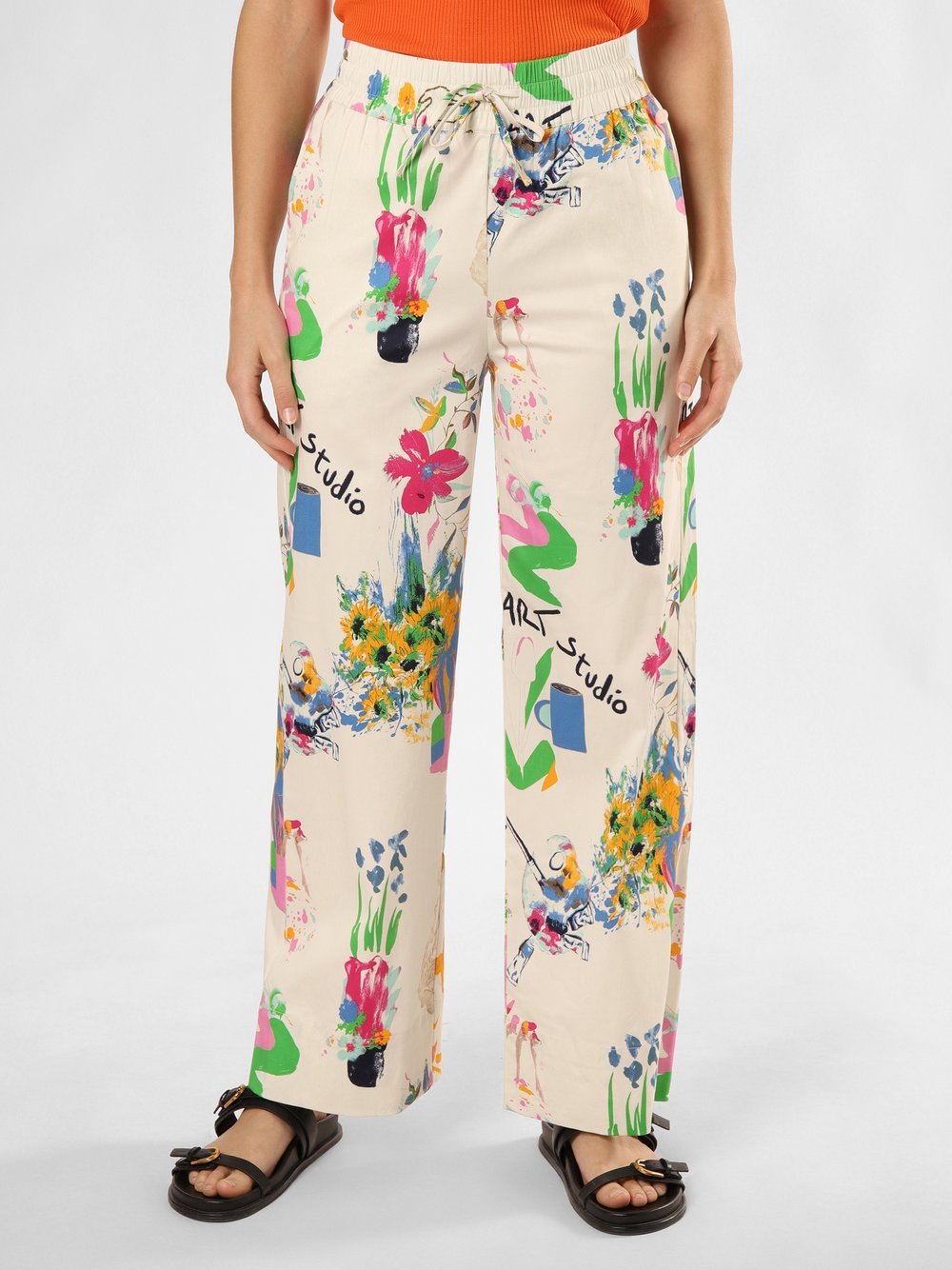 Nümph Hose Damen Stretch bedruckt