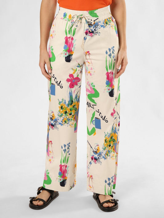 Nümph Hose Damen Stretch bedruckt