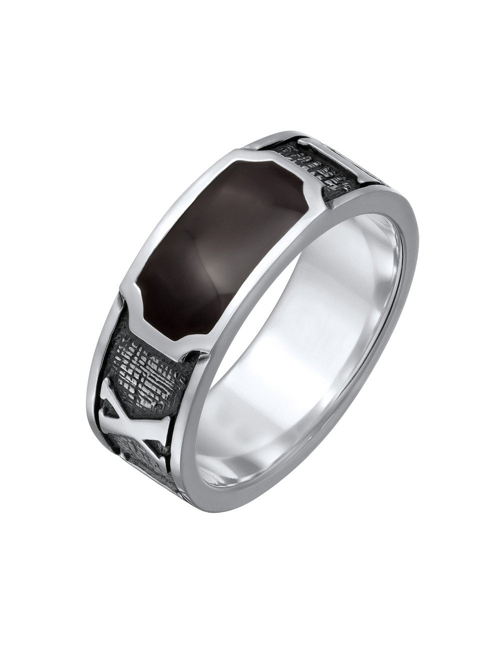 KUZZOI Ring Herren Sterlingsilber