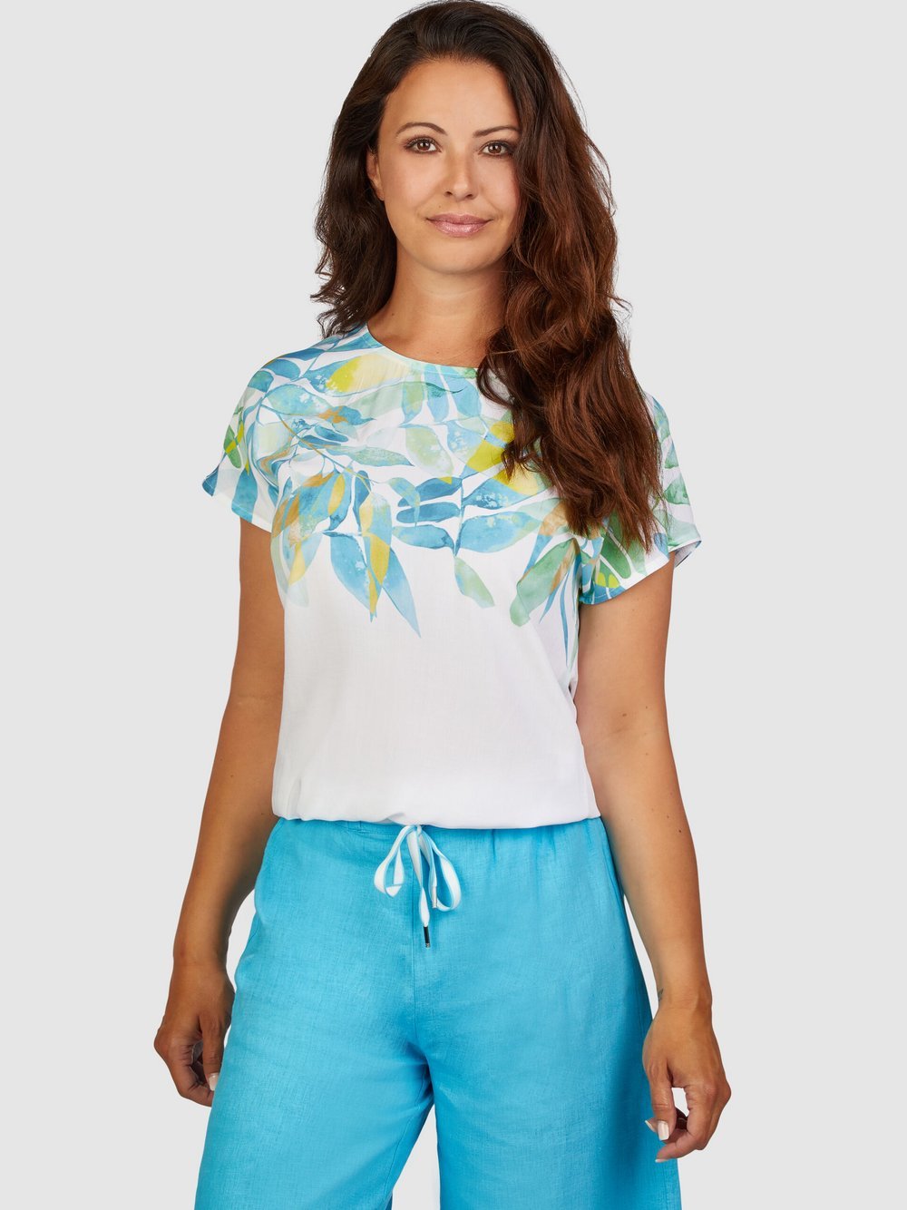 Navigazione Blusenshirt Damen Viskose bedruckt