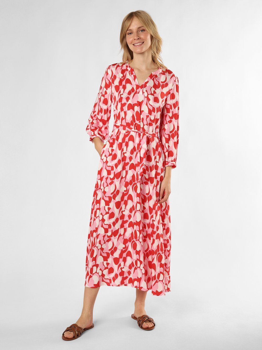 Ambiance Kleid Damen Viskose gemustert