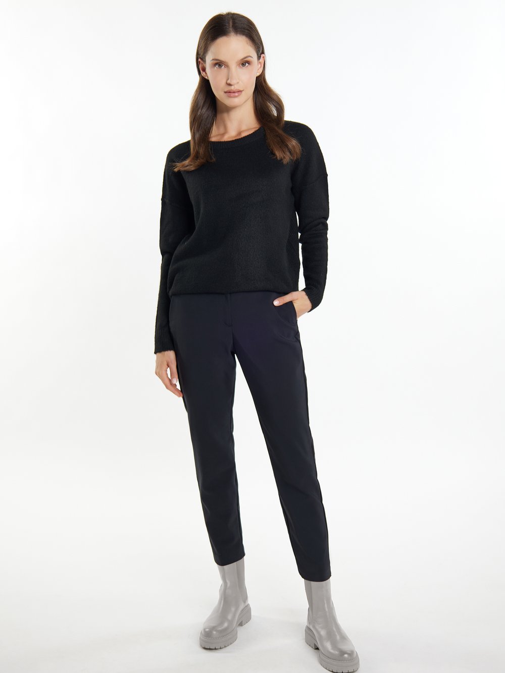 Usha Strickpullover Damen meliert