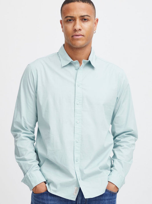 BLEND Langarmhemd Herren Regular Fit Baumwolle