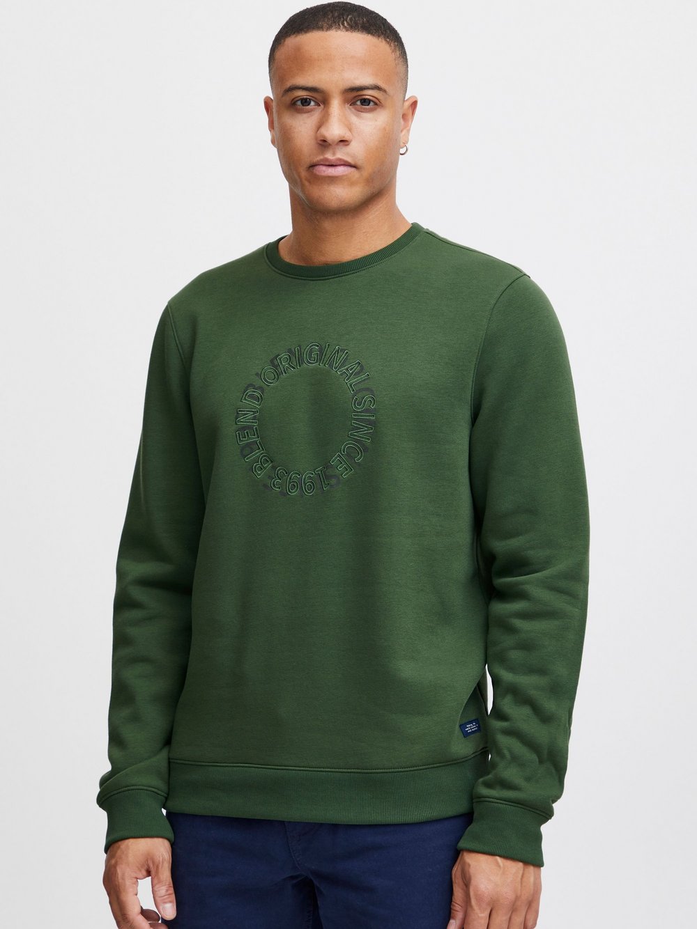 CASUAL FRIDAY Rundhalspullover Herren Baumwolle