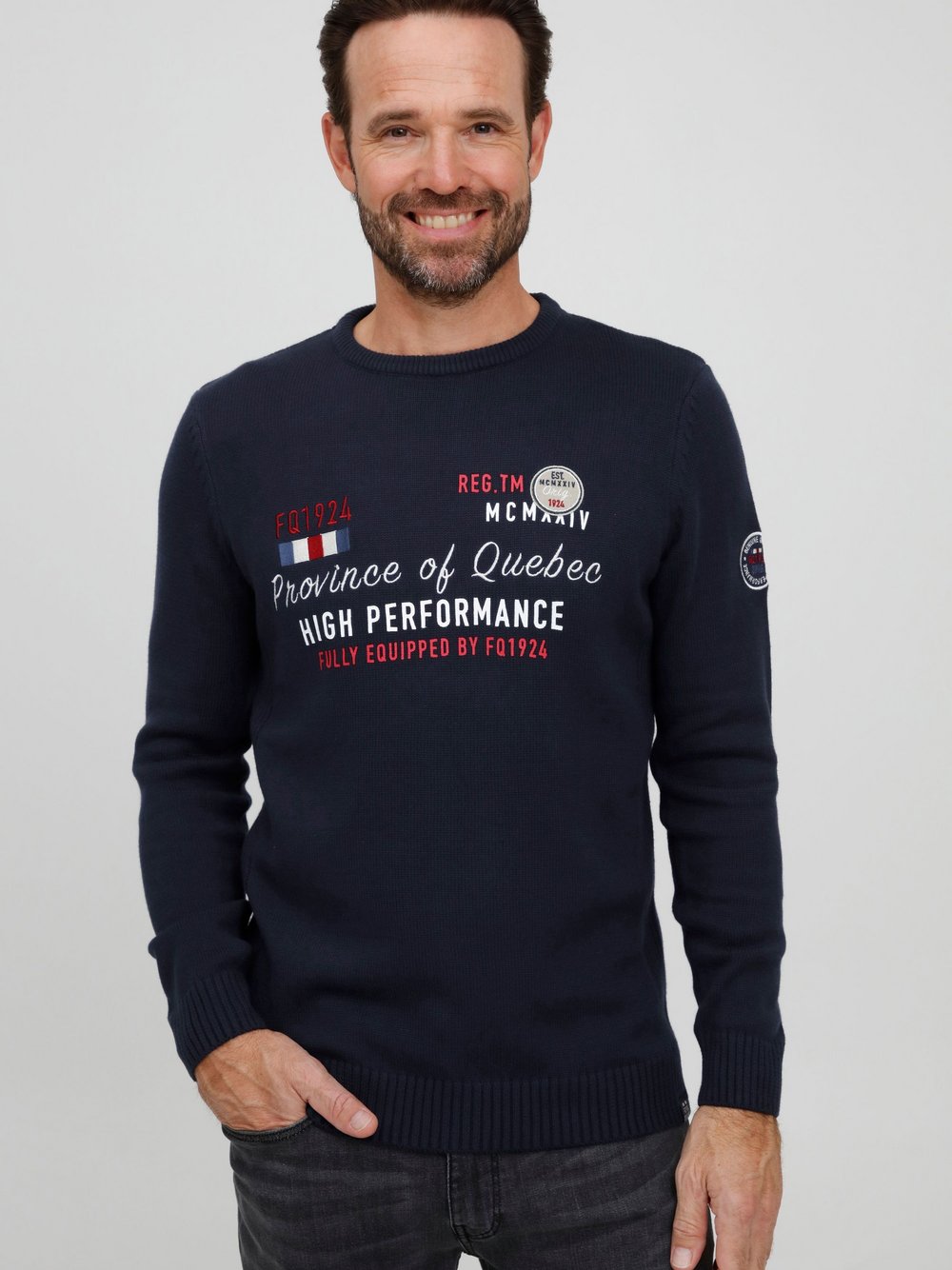 CASUAL FRIDAY Strickpullover Herren meliert