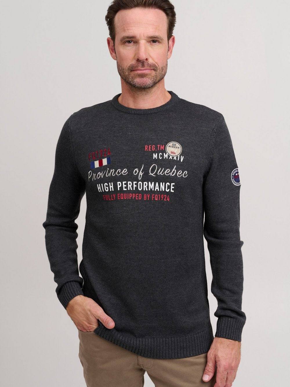 CASUAL FRIDAY Strickpullover Herren meliert