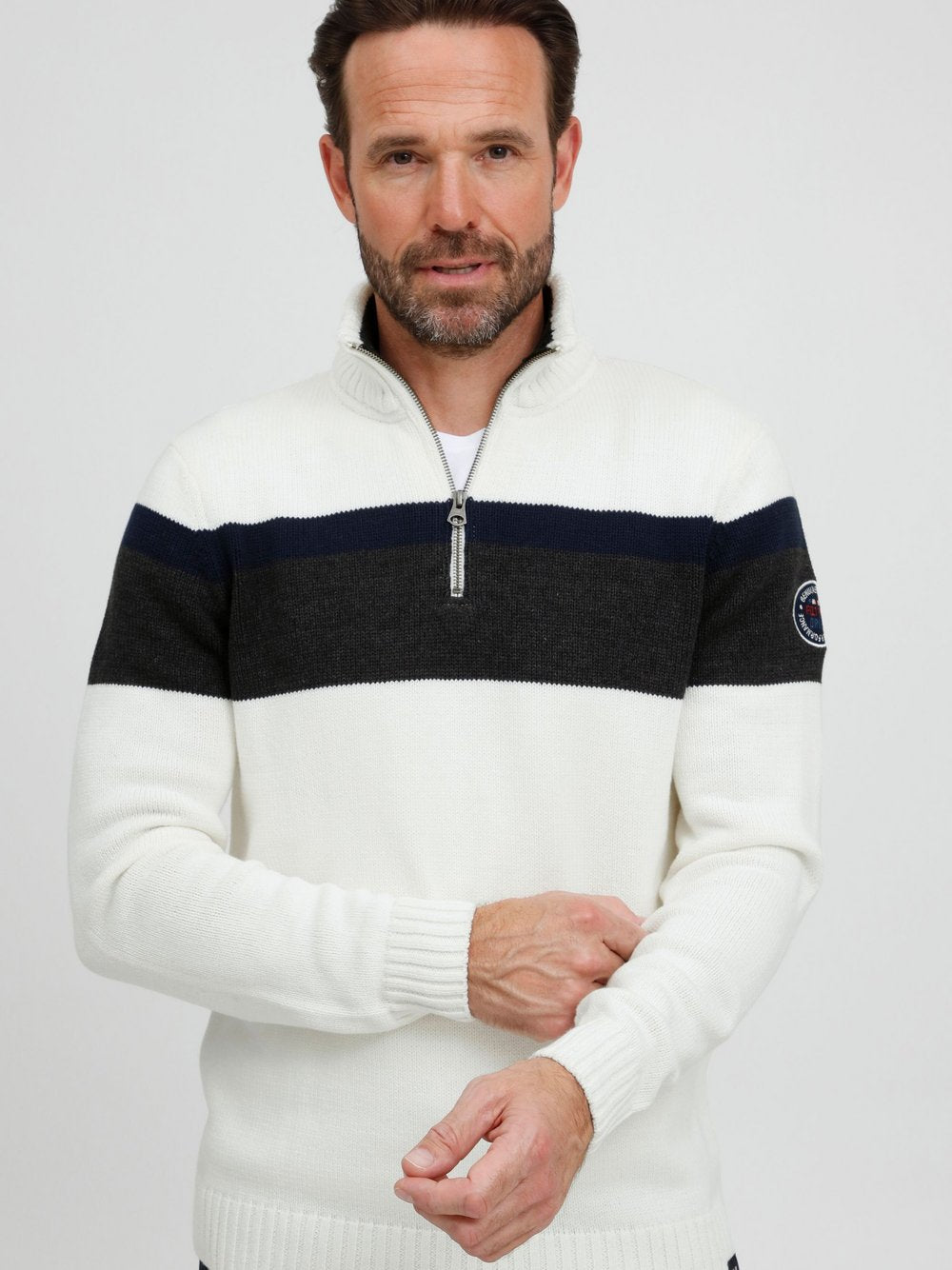 BLEND Weihnachtspullover Herren gemustert