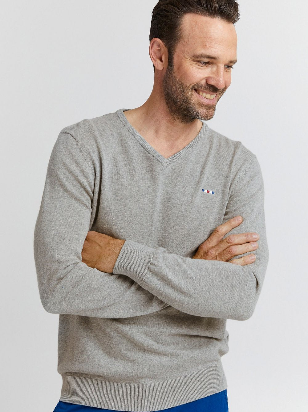 FQ1924 Strickpullover Herren Baumwolle