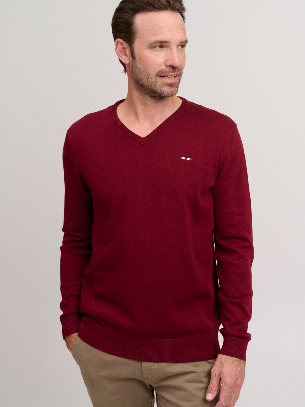 FQ1924 Strickpullover Herren Baumwolle