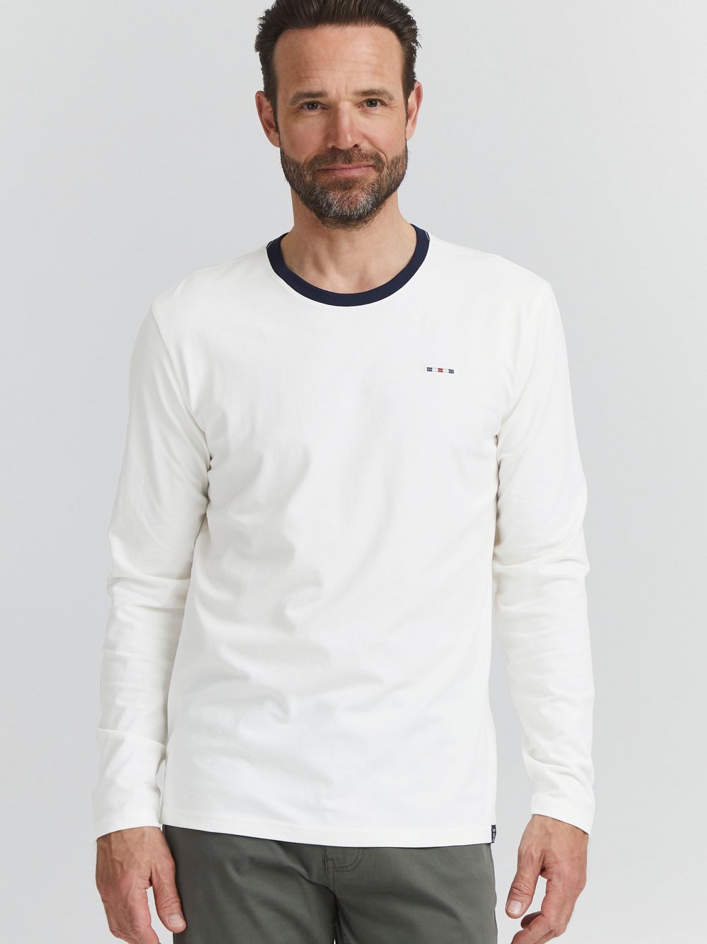 CASUAL FRIDAY Langarmshirt Herren Baumwolle