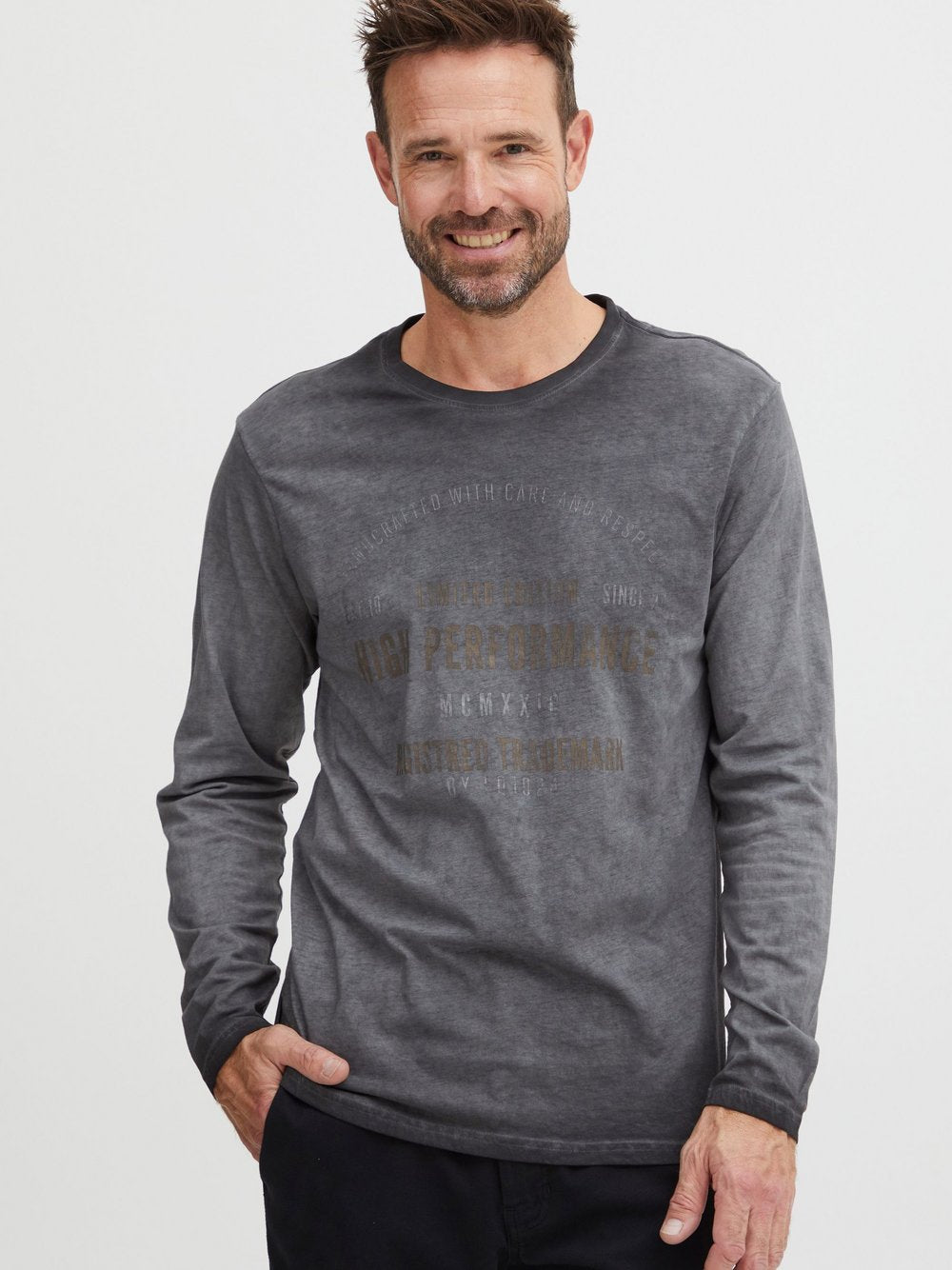 CASUAL FRIDAY Langarmshirt Herren Baumwolle