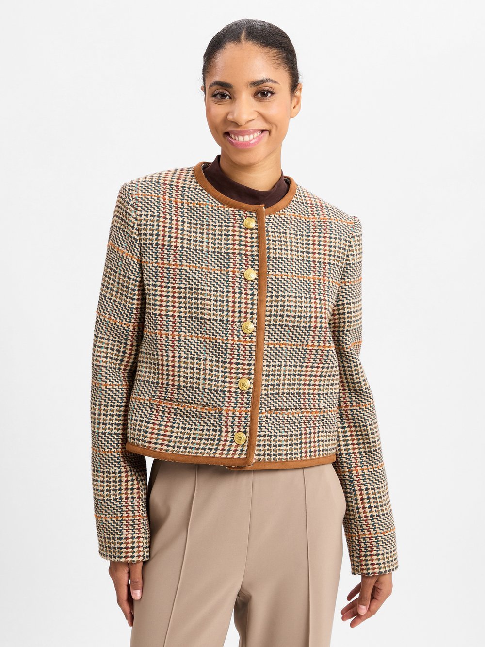 Tommy Hilfiger Blazer mit Woll-Anteil Damen Baumwolle gestreift