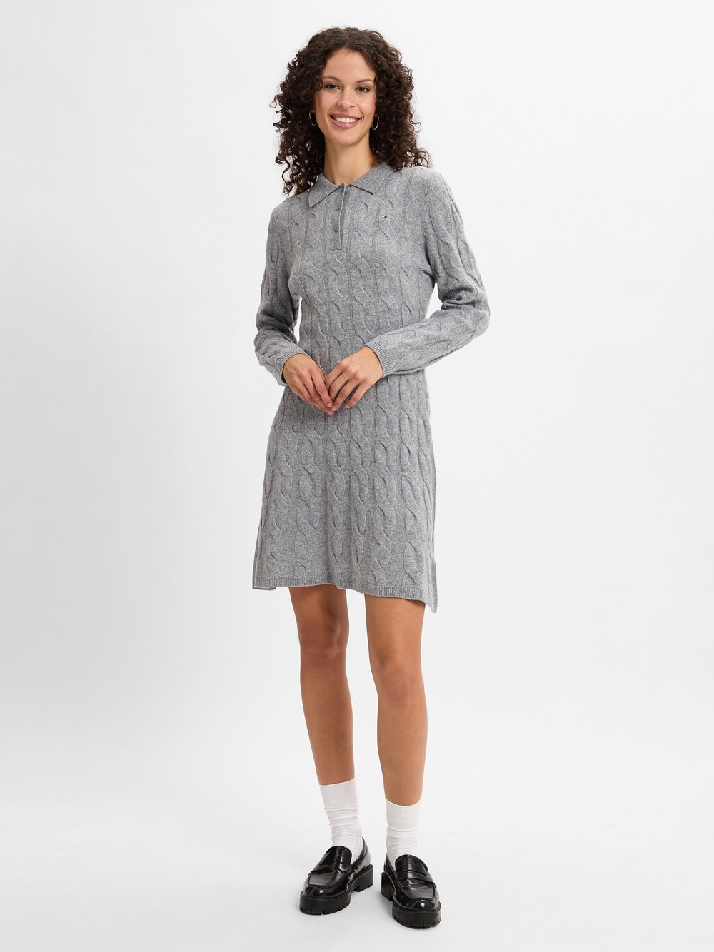 Tommy Hilfiger Kleid Damen Grobstrick meliert