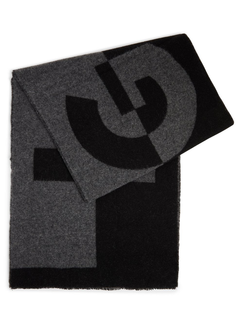 HUGO Schal Herren Wolle gemustert