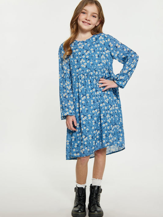 Dreimaster (Kids) Kleid Mädchen Viskose gemustert