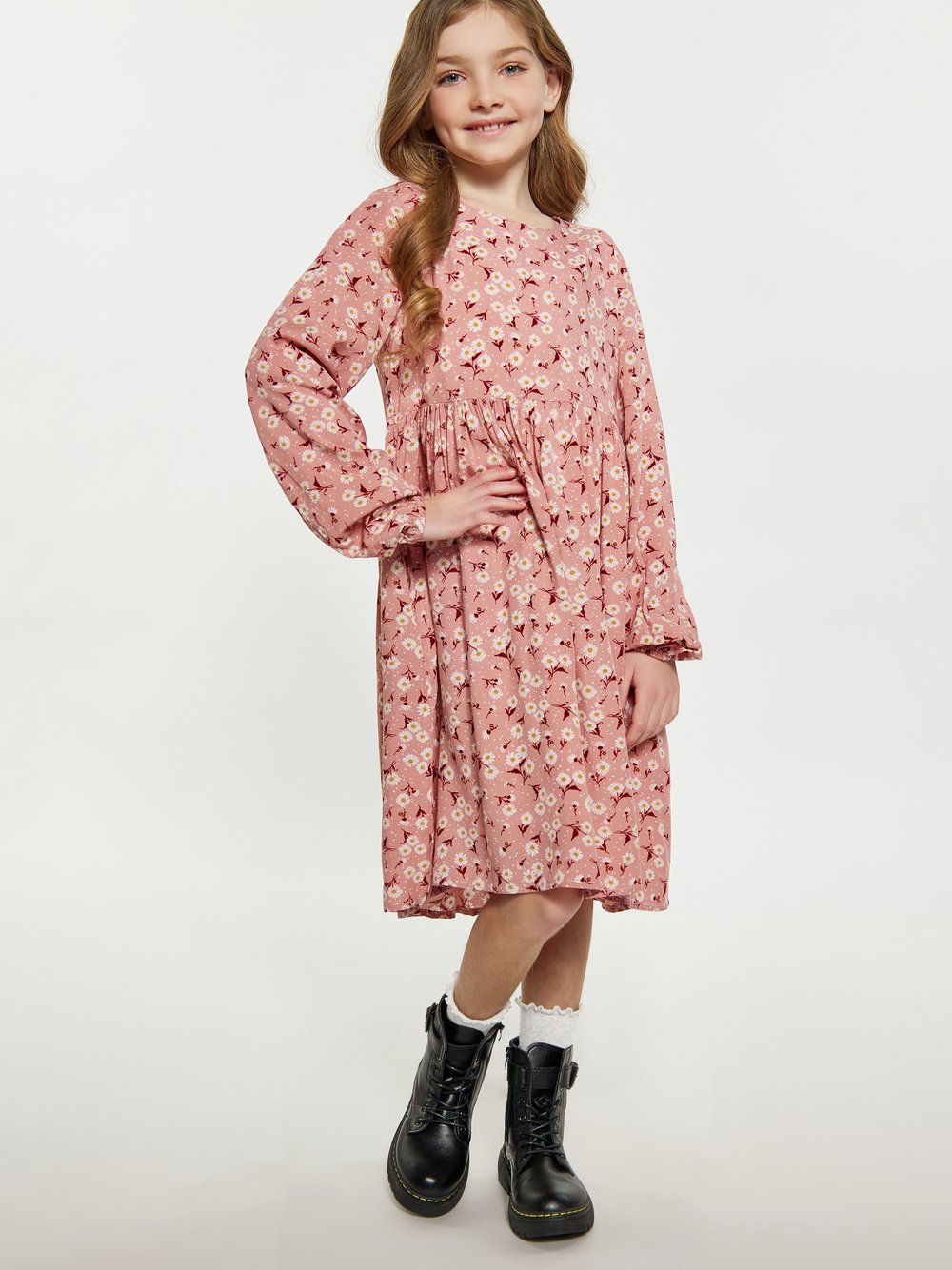 Dreimaster (Kids) Kleid Mädchen Viskose gemustert