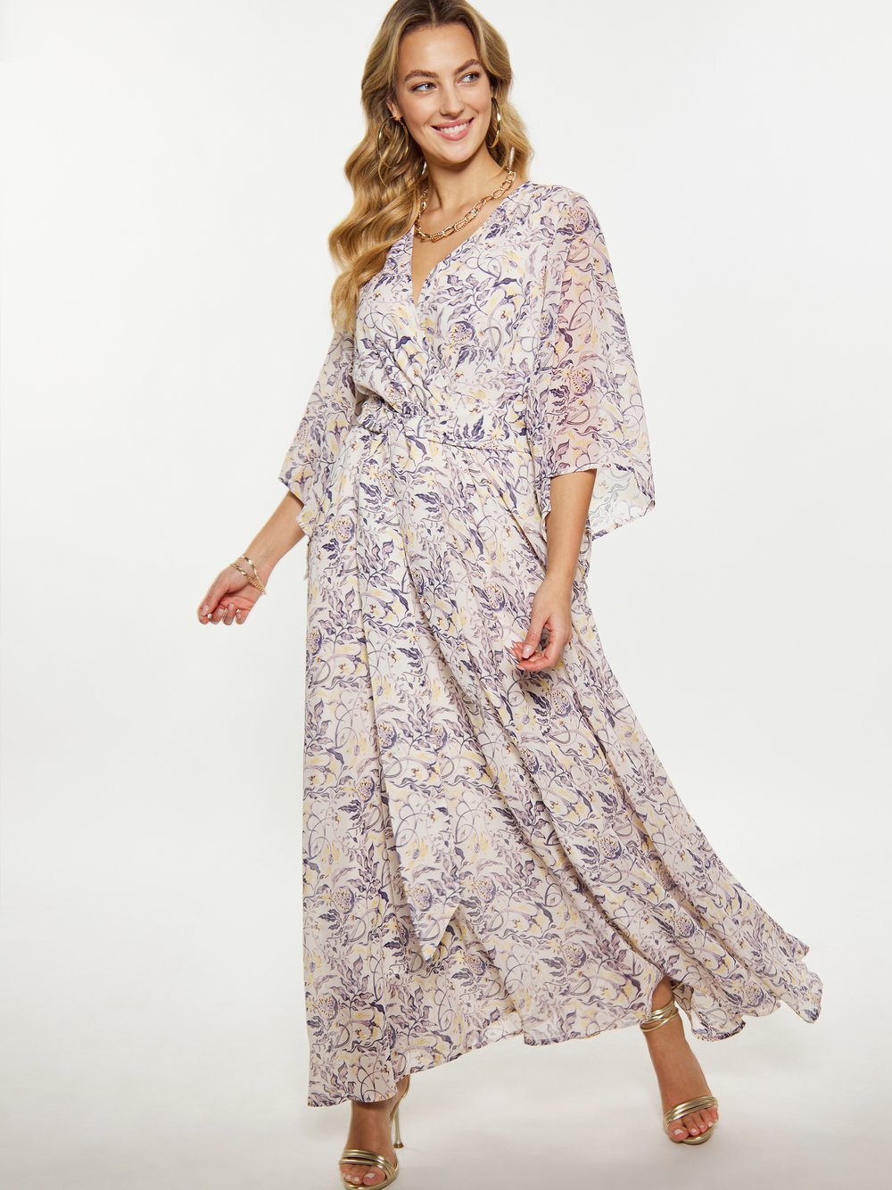 Faina Kleid Damen gemustert