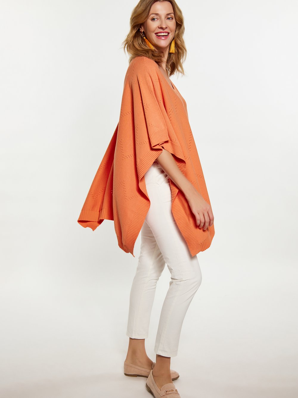 Usha Poncho Damen Viskose
