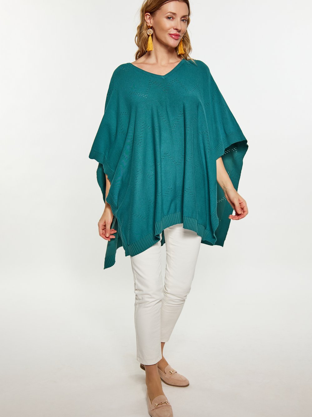 Usha Poncho Damen Viskose