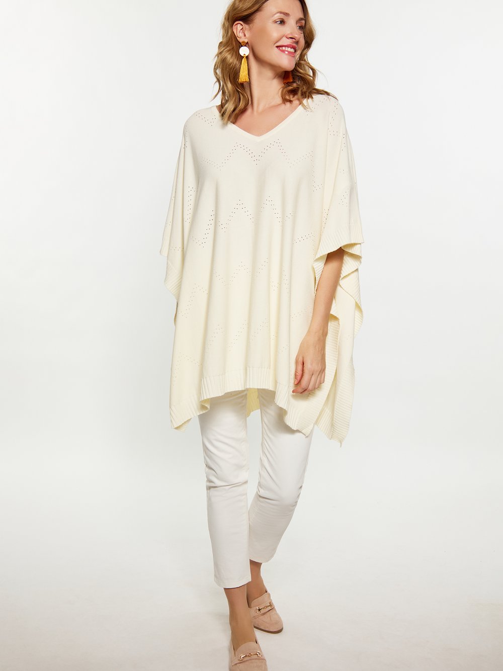 Usha Poncho Damen Viskose
