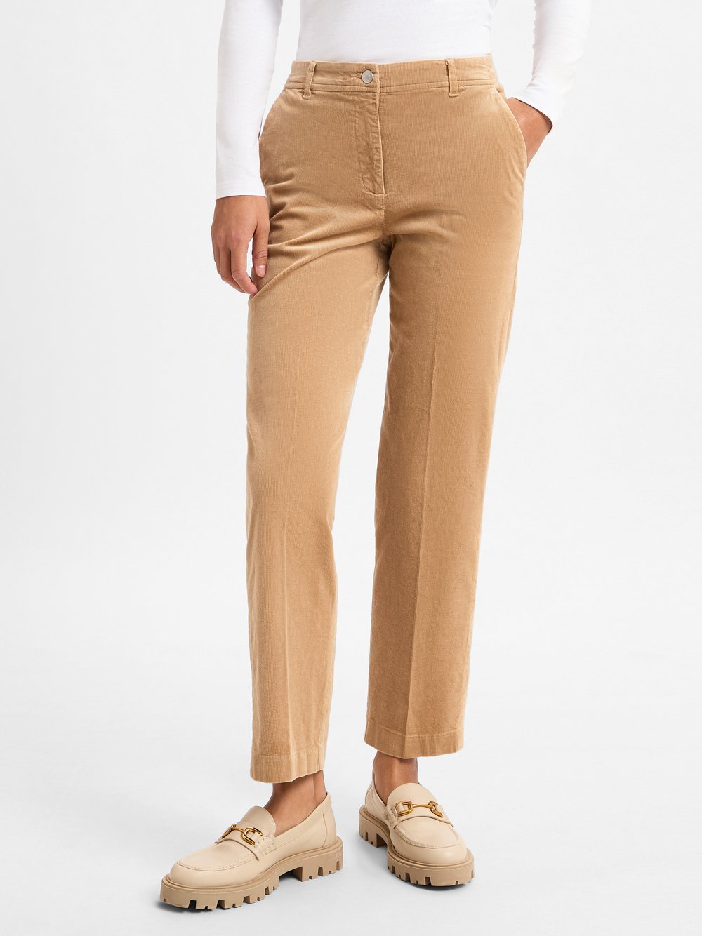 Marie Lund Cordhose Damen Baumwolle