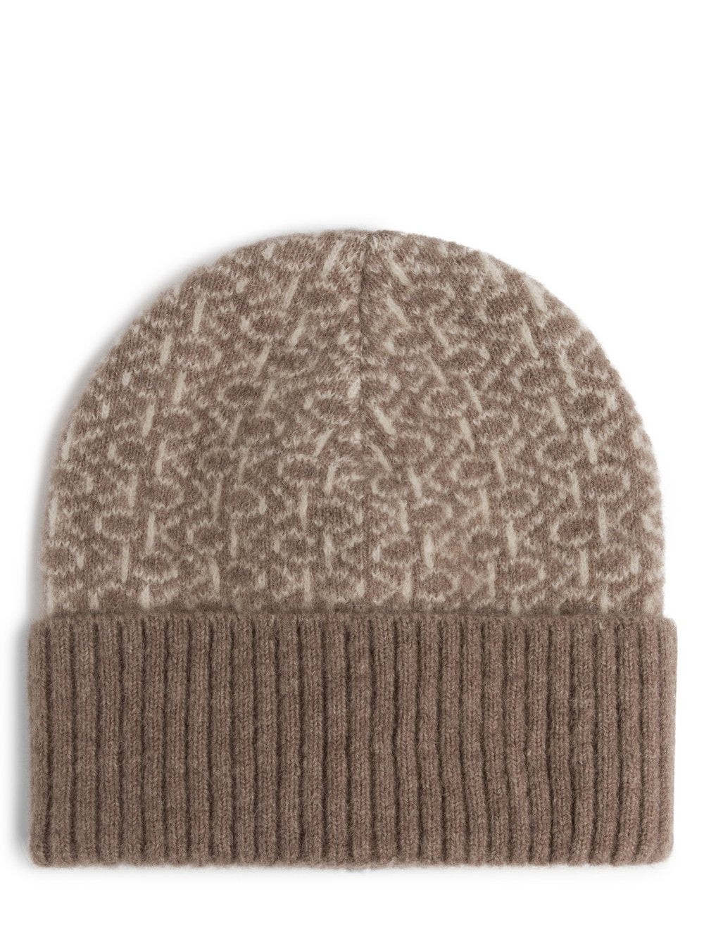 Calvin Klein Mütze mit Alpaka-Anteil Damen Wolle gemustert