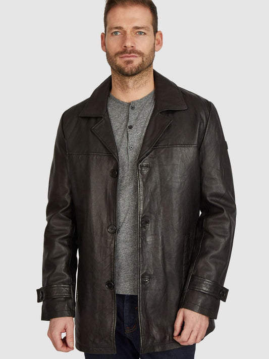 Bugatti Lederkurzmantel Herren