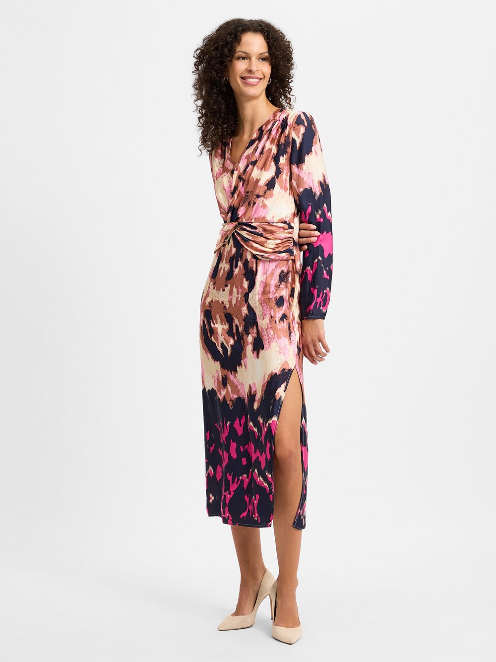 IPURI Kleid Damen Viskose gemustert