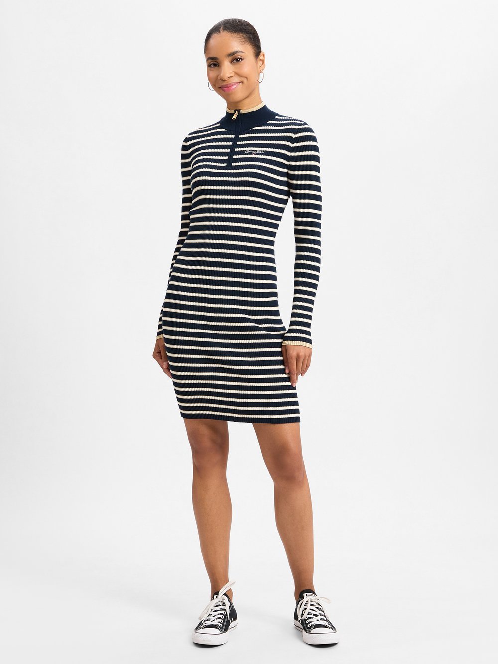 Tommy Jeans Strickkleid Damen gestreift