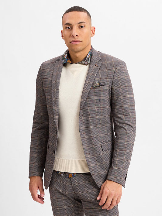 Finshley & Harding London Harren Baukasten-Sakko Herren Slim Fit kariert