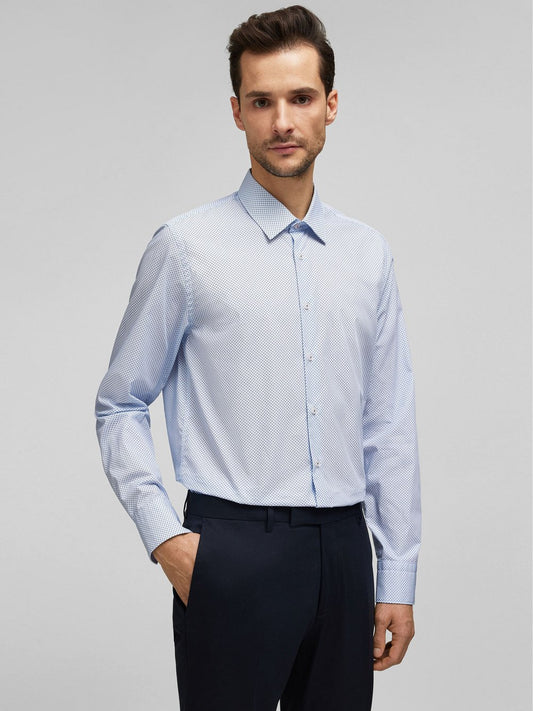 Daniel Hechter Hemden Herren Slim Fit Baumwolle bedruckt